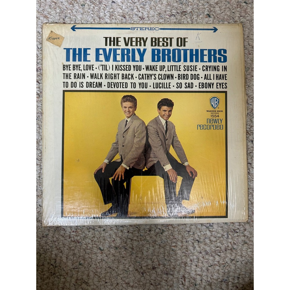 The Very Best of The Everly Brothers Vinyl LP Stereo WS 1554 Warner Bros Records